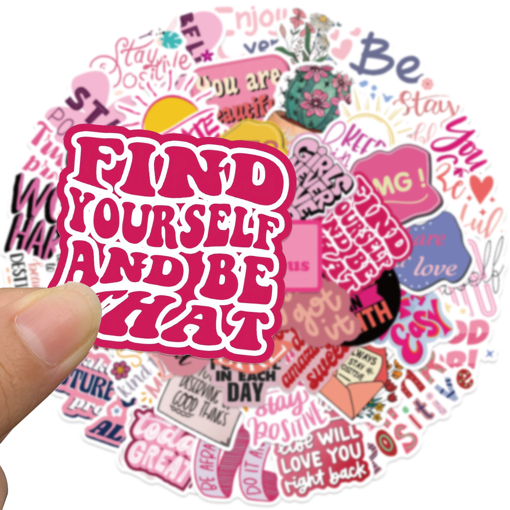 50pcs Pink Inspirational Phras - Embroidery Wall Art 리뷰 및 가격