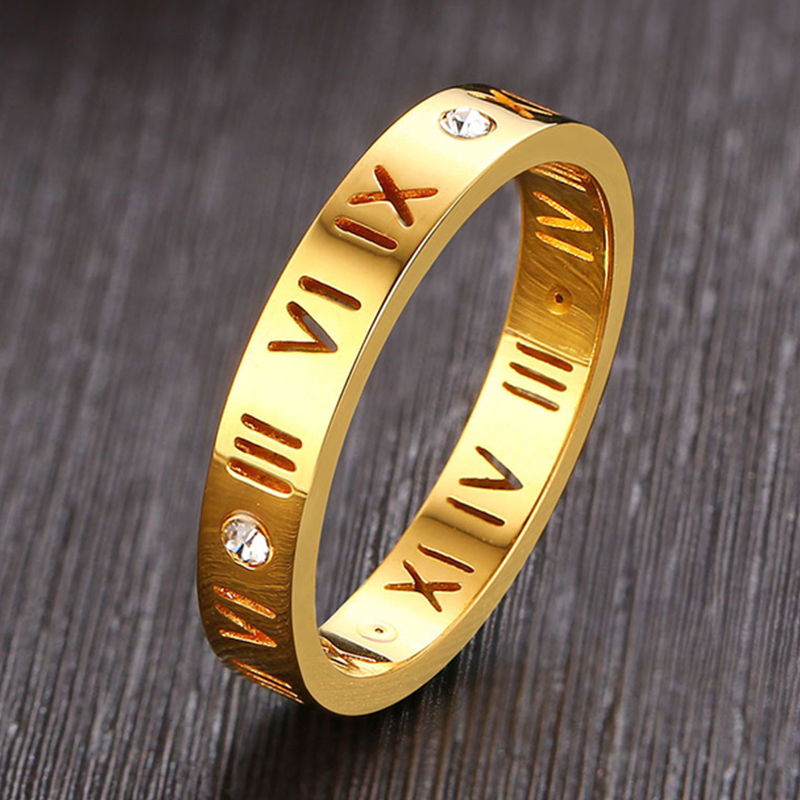 Hollow Roman Numeral Ring Stai - Embroidery Charm 리뷰 및 가격