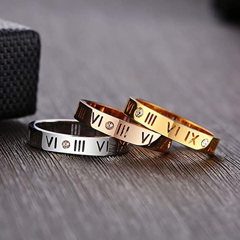Hollow Roman Numeral Ring Stai - Embroidery Charm 리뷰 및 가격