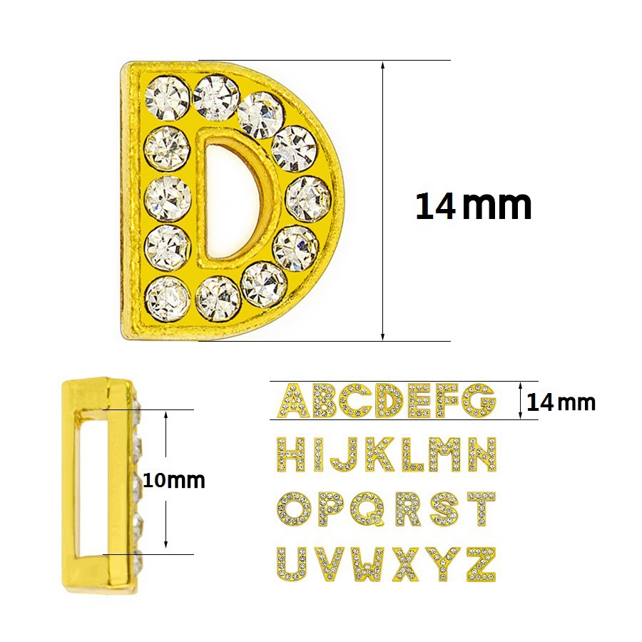 50PC/lot Hole 8mm 10mm Rhinest - Embroidery Charm 리뷰 및 가격