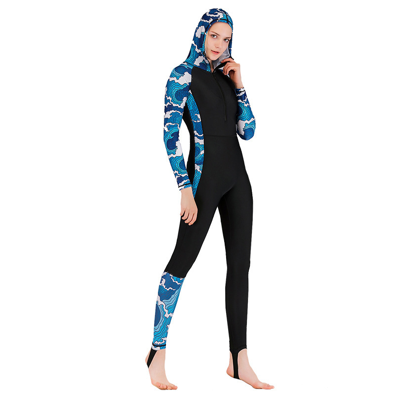 Full Body Swim Dive Skin Suit  - Embroidery Zip Up Hoodie 리뷰 및 가격