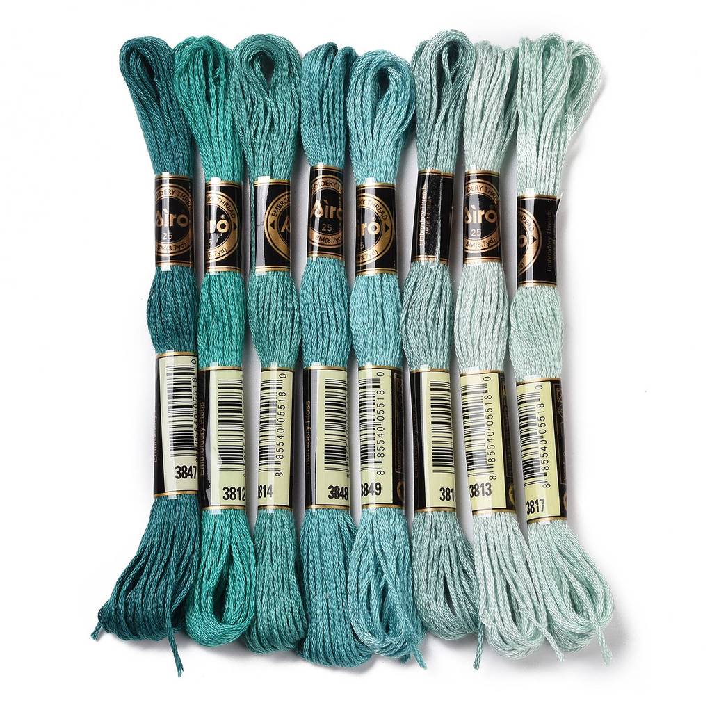 1Set 8 Skeins 0.5mm 6-Ply Poly - Embroidery Threads 리뷰 및 가격