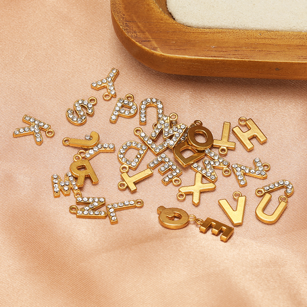 5pcs Stainless Steel Gold Rhin - Embroidery Charm 리뷰 및 가격