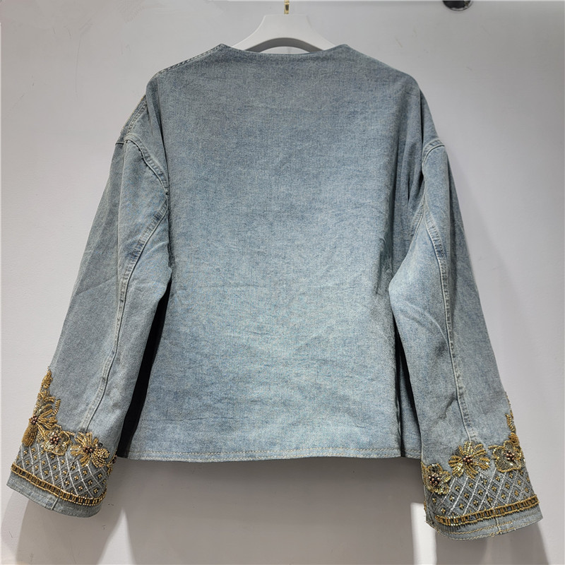 KT Women's Light Blue Denim Ja - Embroidery Gold 리뷰 및 가격