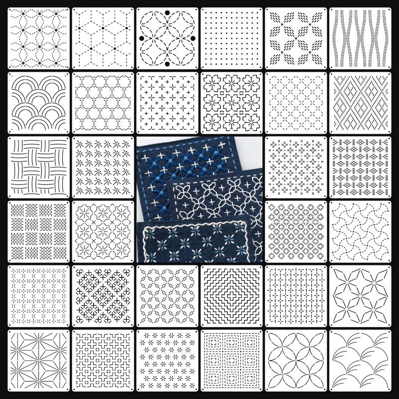 9/32Pcs Sashiko Embroidery Tem - Embroidery Diy 리뷰 및 가격